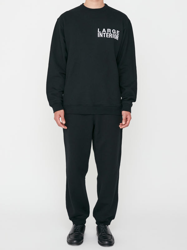 Embroidery Logo Crewneck Black