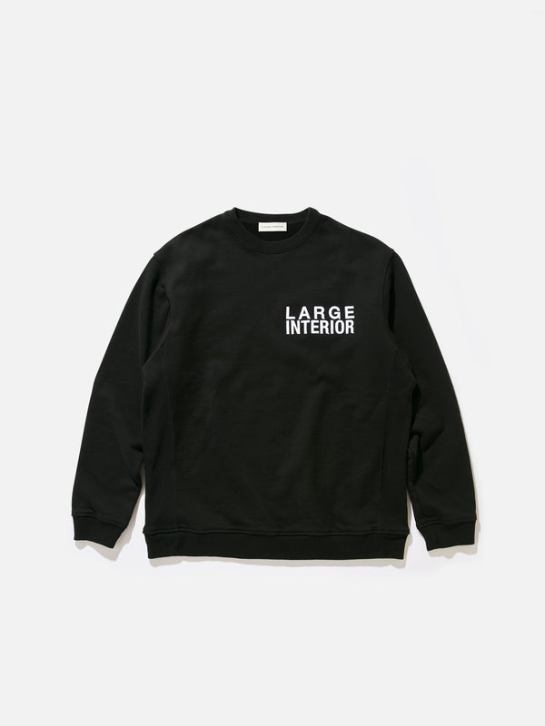Embroidery Logo Crewneck Black