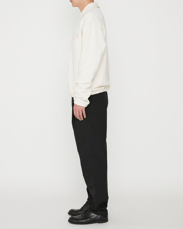Half Zip Sweat shirt Milk