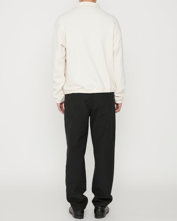 Half Zip Sweat shirt Milk