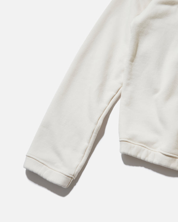 Half Zip Sweat shirt Milk